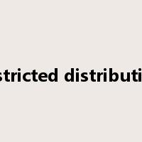 restricted distribution是什么意思