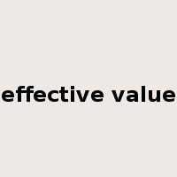 effective value是什么意思