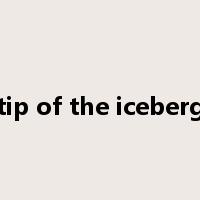 tip of the iceberg是什么意思