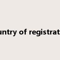 country of registration是什么意思