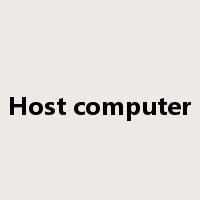 Host computer是什么意思