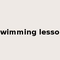 swimming lesson是什么意思