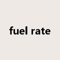 fuel rate是什么意思