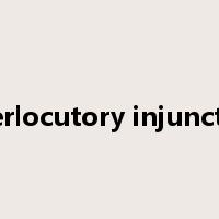interlocutory injunction是什么意思