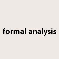 formal analysis是什么意思