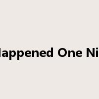 It Happened One Night是什么意思