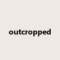 outcropped是什么意思