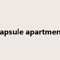 capsule apartment是什么意思