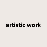 artistic work是什么意思