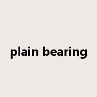 plain bearing是什么意思