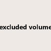 excluded volume是什么意思
