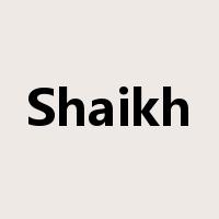 Shaikh是什么意思