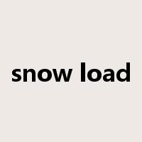 snow load是什么意思