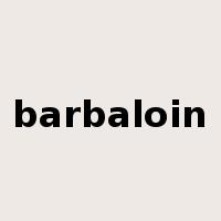 barbaloin是什么意思