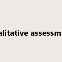 qualitative assessment是什么意思