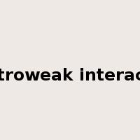 electroweak interaction是什么意思