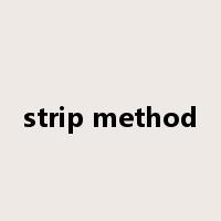 strip method是什么意思