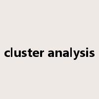 cluster analysis是什么意思