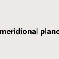 meridional plane是什么意思