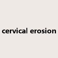 cervical erosion是什么意思