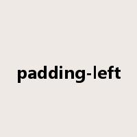 padding-left是什么意思
