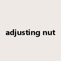 adjusting nut是什么意思