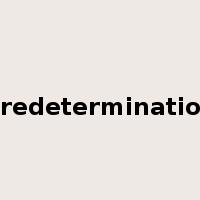 predetermination是什么意思