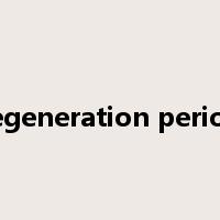 regeneration period是什么意思