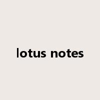 lotus notes是什么意思