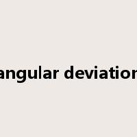 angular deviation是什么意思