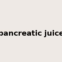 pancreatic juice是什么意思