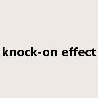 knock-on effect是什么意思