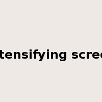 Intensifying screen是什么意思