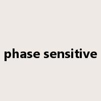 phase sensitive是什么意思