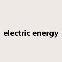 electric energy是什么意思