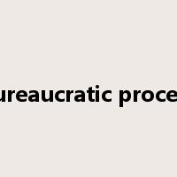bureaucratic process是什么意思