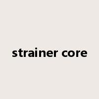 strainer core是什么意思
