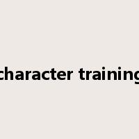 character training是什么意思