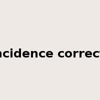 coincidence correction是什么意思
