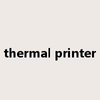 thermal printer是什么意思