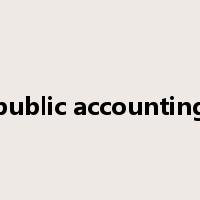 public accounting是什么意思