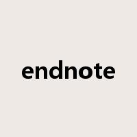 endnote是什么意思