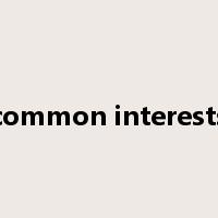 common interests是什么意思