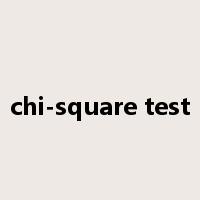 chi-square test是什么意思