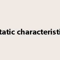 static characteristic是什么意思