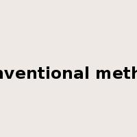 conventional method是什么意思