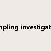sampling investigation是什么意思