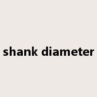 shank diameter是什么意思