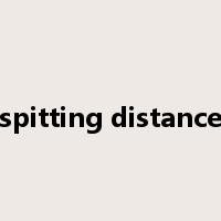 spitting distance是什么意思