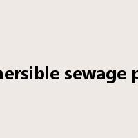 submersible sewage pump是什么意思